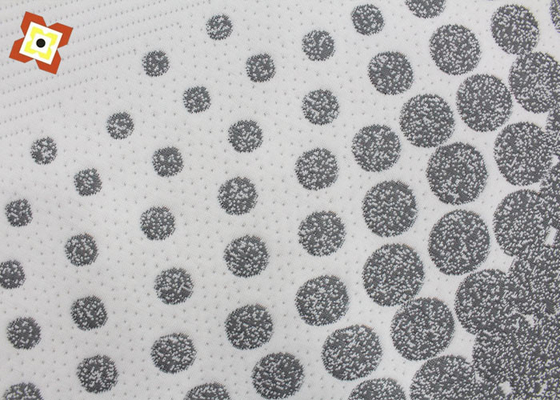 il poliestere 550gsm ha imbottito il tessuto Heather Grey Graphene Fabric