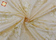 Tessuto 100 poliestere tessuto trapuntato per materassi ordito lavorato a maglia placcato oro motivo stampato