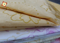 Tessuto 100 poliestere tessuto trapuntato per materassi ordito lavorato a maglia placcato oro motivo stampato