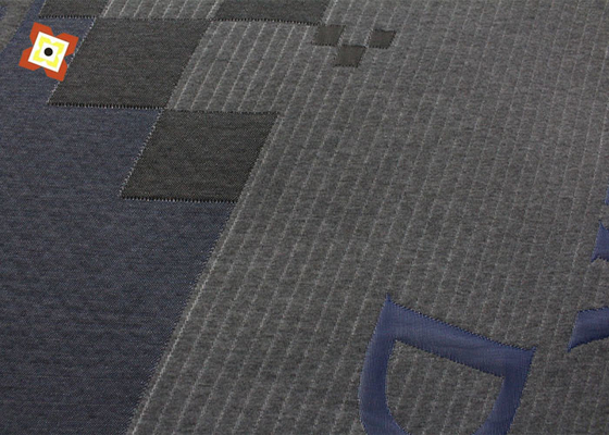 Tessuto per materassi jacquard lavorato a maglia 90 gsm 100% poliestere antistatico
