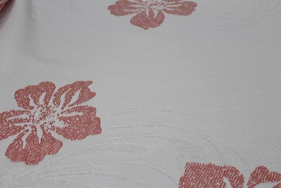 Jacquard resistente 240gsm dell'acqua il poli tricotta il tessuto con il modello di fiore
