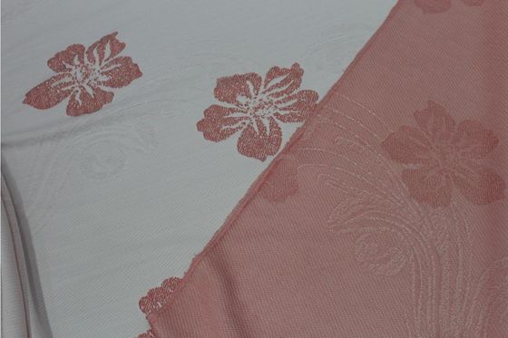 Jacquard resistente 240gsm dell'acqua il poli tricotta il tessuto con il modello di fiore