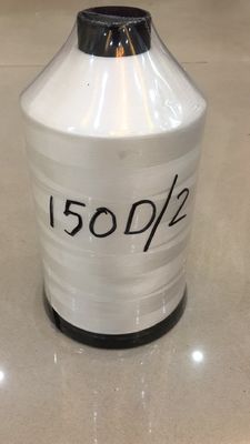 Il filato bianco crudo resistente 150d/3 dello strappo ha filato il filato cucirino del poliestere