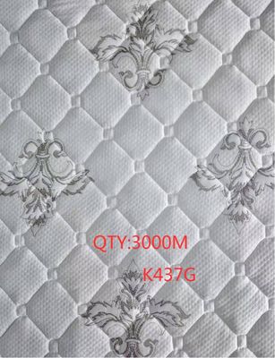 tessuto del materasso del jacquard di larghezza di 2.4m per colore bianco di verde di rosa della mobilia della camera da letto