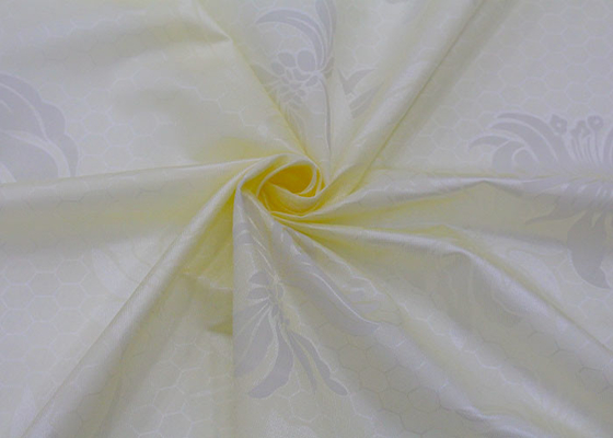 Modello di fiori basso bianco all'ingrosso che stampa il tessuto del tessuto di seta naturale del poliestere del tricot per i copri materasso
