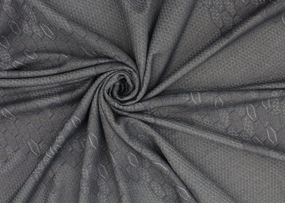 tessuto di tela imbottente di Gray Polyester Knitted Jacquard Protective del tessuto del materasso 260gsm