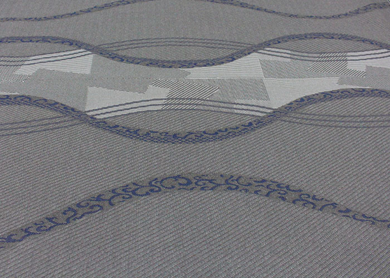 tessuto di tela imbottente di Gray Polyester Knitted Jacquard Protective del tessuto del materasso 260gsm