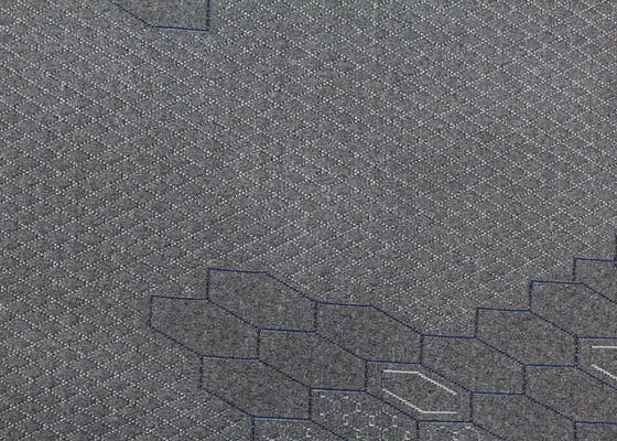 tessuto di tela imbottente di Gray Polyester Knitted Jacquard Protective del tessuto del materasso 260gsm