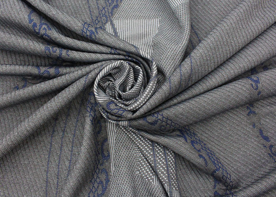tessuto di tela imbottente di Gray Polyester Knitted Jacquard Protective del tessuto del materasso 260gsm