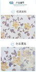 L'abitudine del tessuto del materasso del tricot del fiore stampata colore ha tricottato anti sensibile